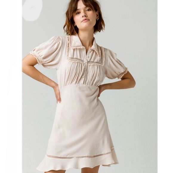 Free People Dresses & Skirts - Free People Warm Glow Mini Dress in Petal Bloom Victoria’s Sz S